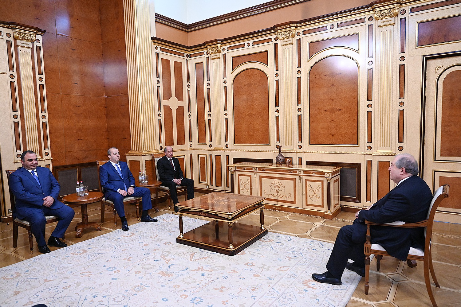 President Armen Sarkissian received the heads of the RA Police, NSS, and SSS