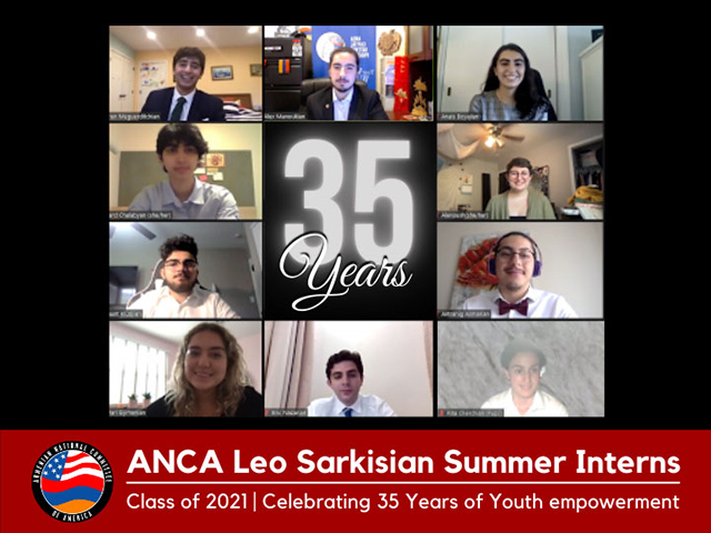 ANCA Summer Interns Rally to Block U.S. Military Aid to Azerbaijan; Expand Artsakh and Armenia Assistance