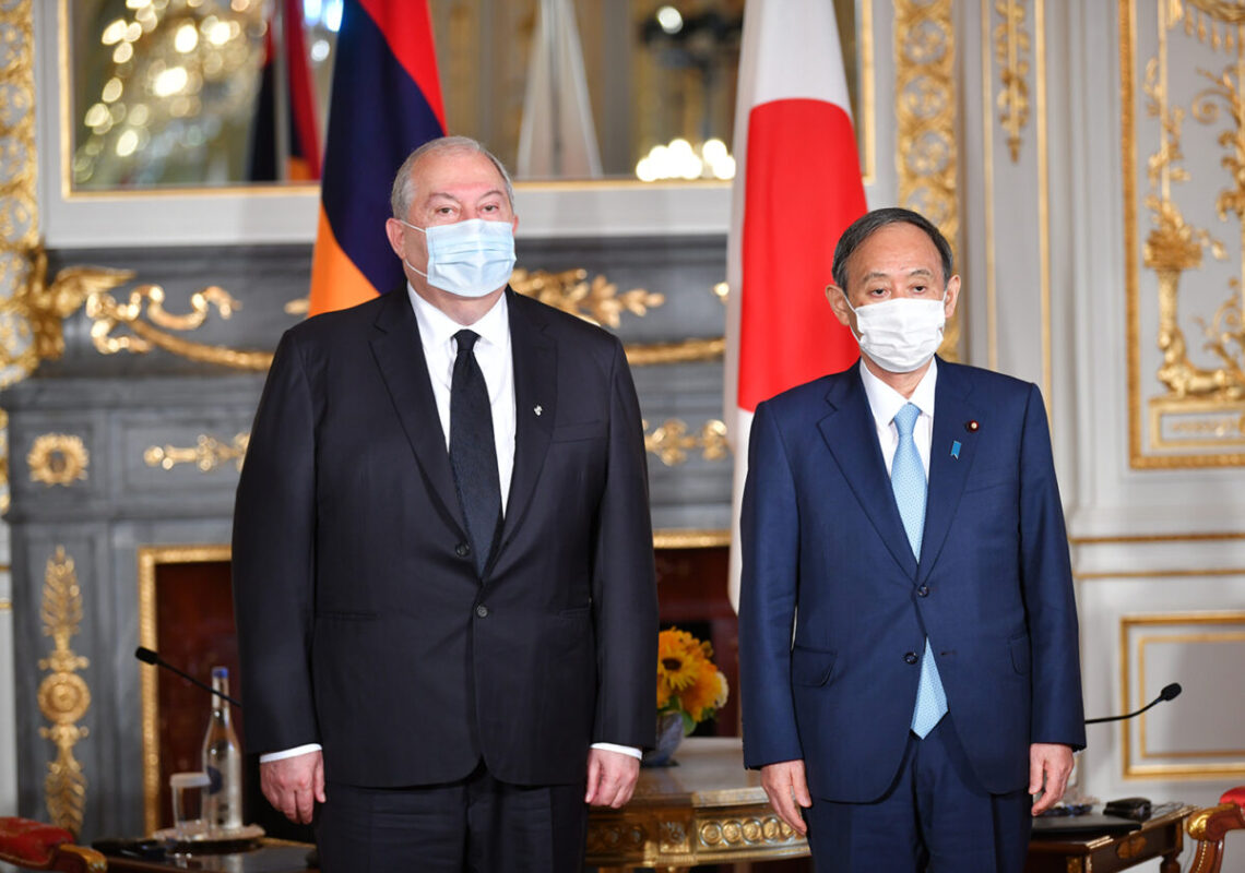 Armenia, Japan keen to deepen bilateral cooperation: Armen Sarkissian, Yoshihide Suga meet in Tokyo