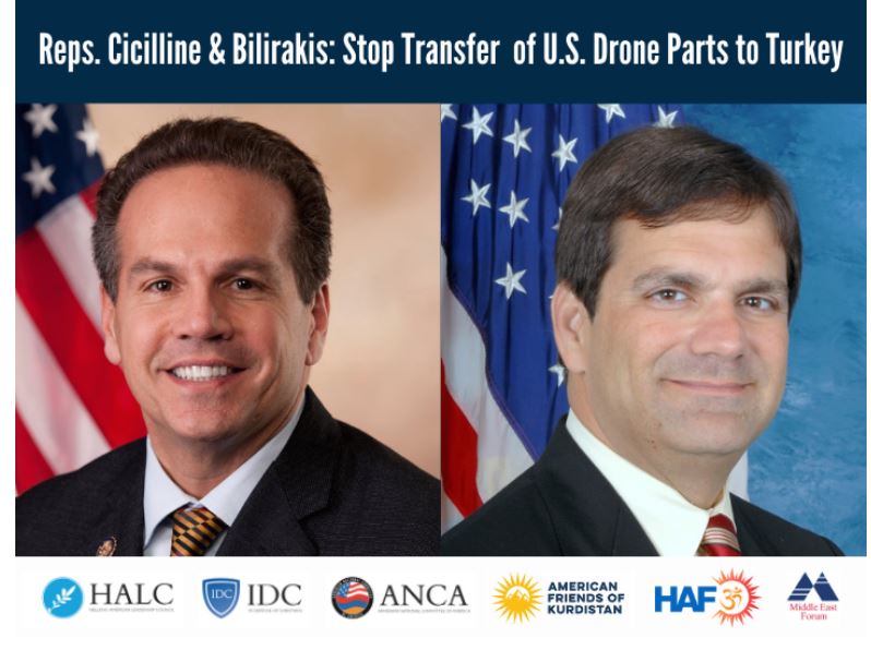 Congressmen call to block transfer of U.S. drone technology to Turkey