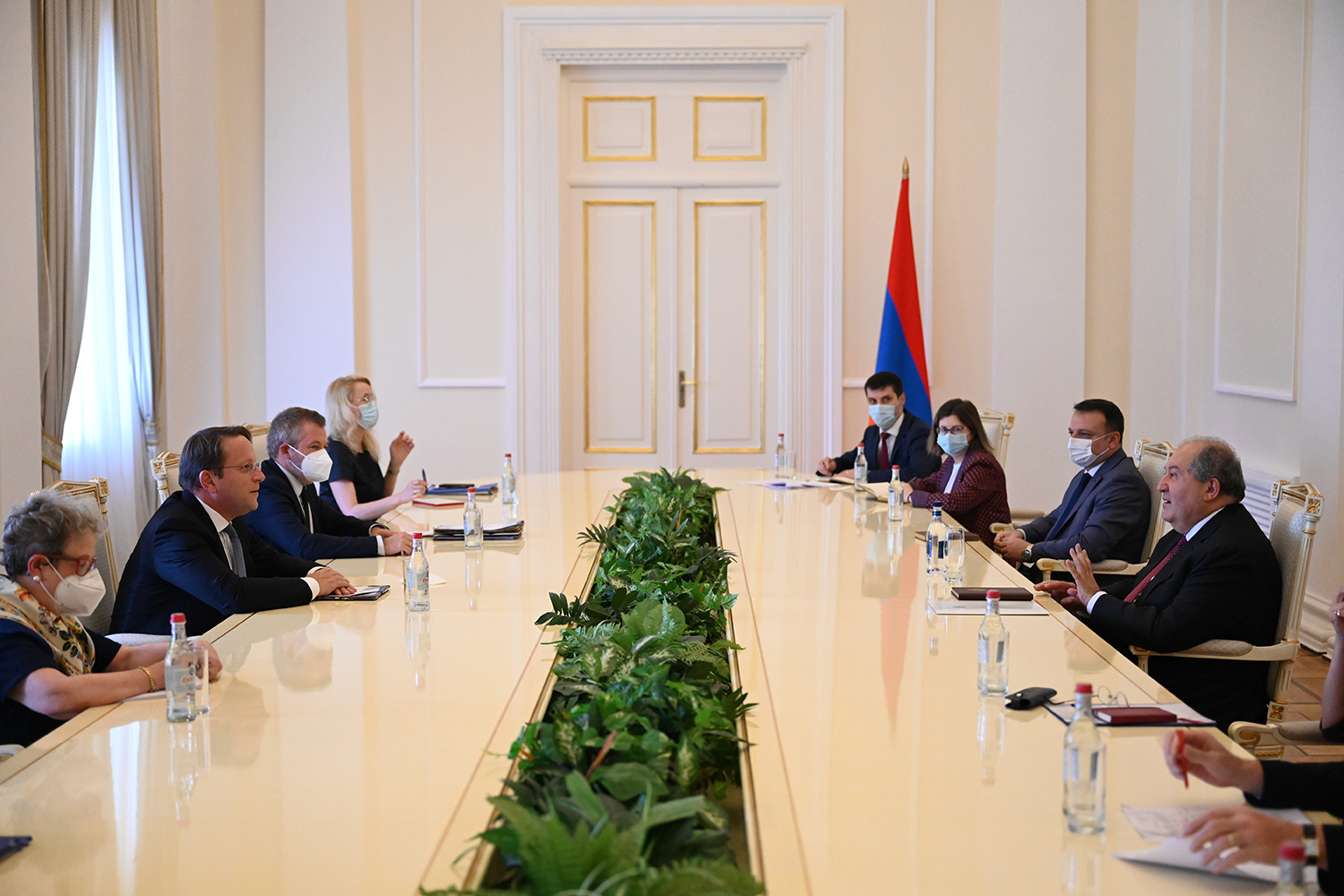 President Armen Sarkissian received the Commissioner for European Neighbourhood Policy and Enlargement Negotiations Olivér Várhelyi