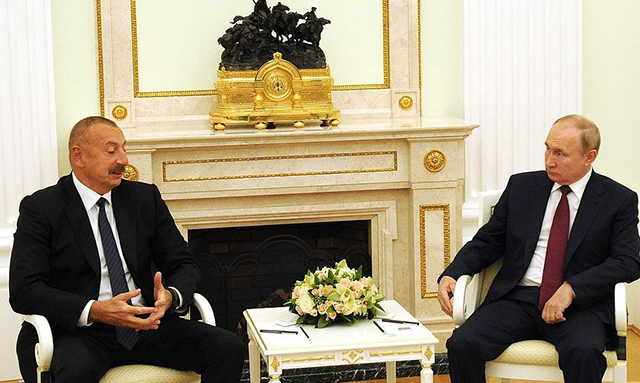 At a meeting with Aliyev, Putin stresses the importance of “compromise solutions”