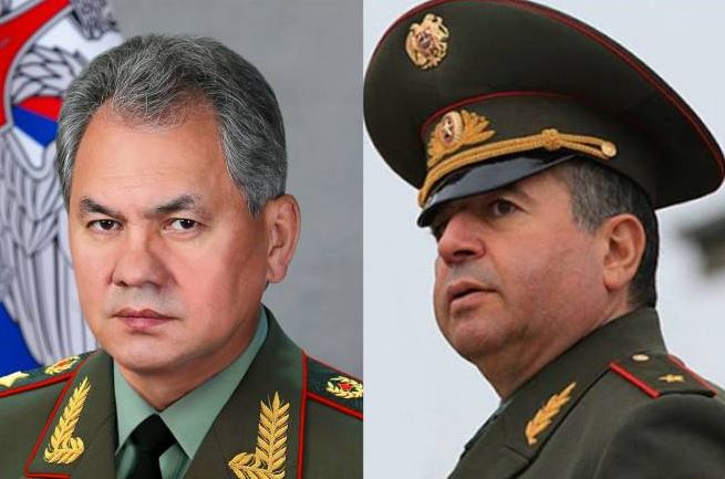 Sergey Shoygu and Arshak Karapetyan discuss regional security issues