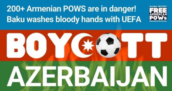 Global Network to Free Armenian POWs redoubling boycott efforts against Azerbaijan for EURO 2020