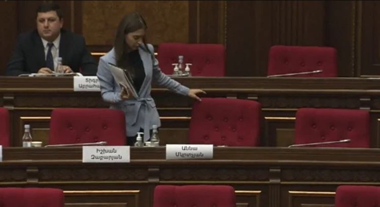 ‘Capitulator Nikol is the cause of permissiveness’: Anna Mkrtchyan asked to leave National Assembly hall for this statement