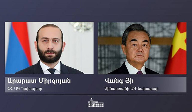 “China and Armenia are traditionally friendly partners”: Congratulatory message of the Foreign Minister of the People’s Republic of China Wang Yi Ararat Mirzoyan