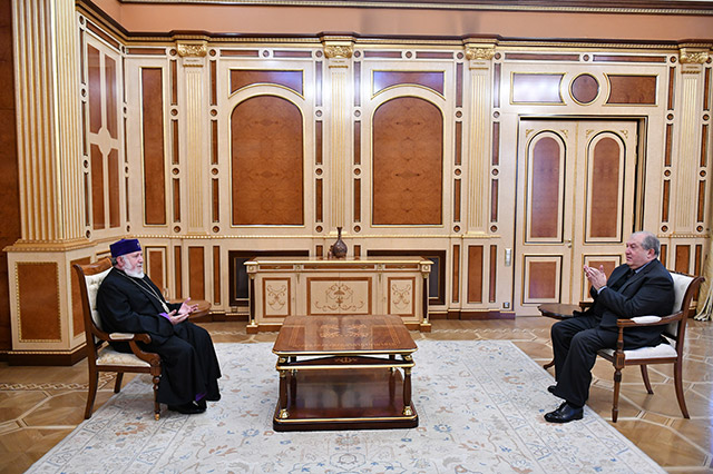 Armenian Church remains one of key pillars of our identity -President’s message to the Catholicos of All Armenians