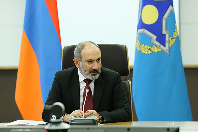 Armenian PM participates in online CSTO summit