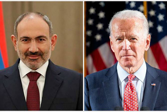 Biden congratulates Pashinyan: “We urge Armenia and Azerbaijan to get involved in substantive talks as soon as possible”