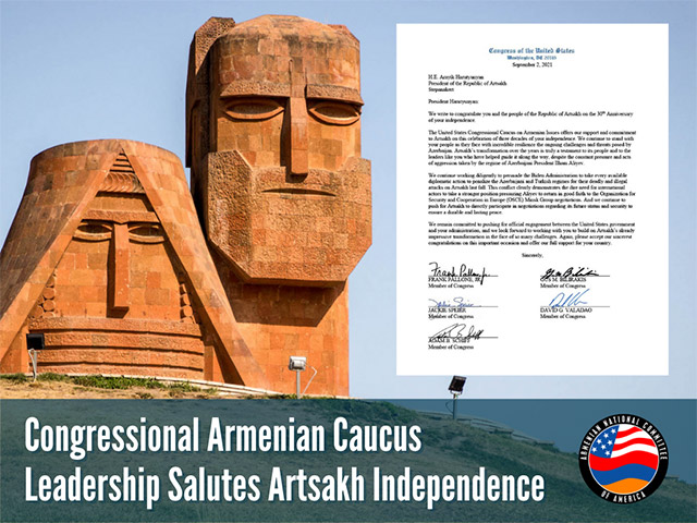 U.S. Congressional Leaders Stand in Solidarity with Artsakh on 30th Anniversary of Independence