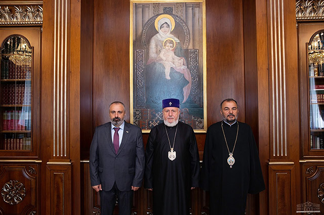 David Babayan expressed his gratitude to the Catholicos of All Armenians for keeping Artsakh in the focus of attention