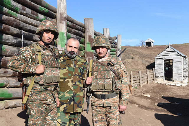 David Babayan visited one of the military units of the Defense Army