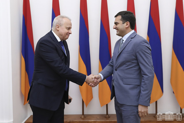 Armenian Vice Speaker of Parliament, Russian Ambassador discuss peaceful settlement of NK conflict
