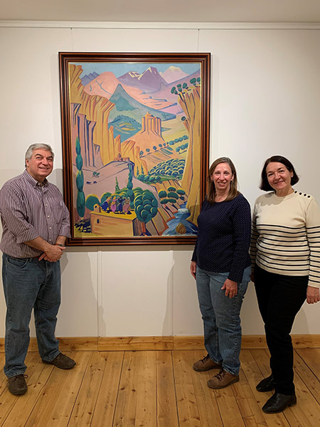 Ambassador Tracy stopped by this weekend to enjoy Martiros Saryan’s paintings on display