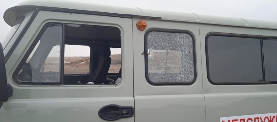 Azerbaijani forces target ambulance in Artsakh