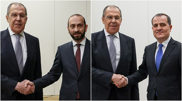 Armenian, Russian, Azerbaijani FMs discuss implementation of trilateral statement