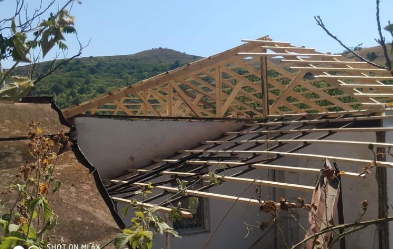 Reconstruction of houses damaged due to the war continues in the communities of Martuni region