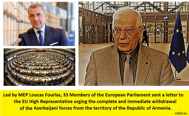 33 MEPs call on the EU to urge Azerbaijan to withdraw forces from the Republic of Armenia
