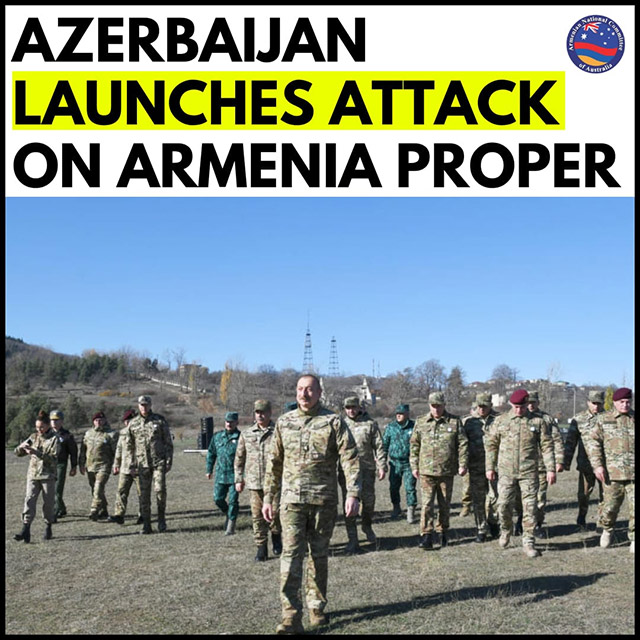Azerbaijan Launches Attack on Armenia Proper
