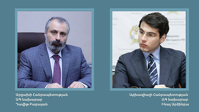 Foreign Minister of Artsakh Congratulated Newly Appointed Foreign Minister of Abkhazia
