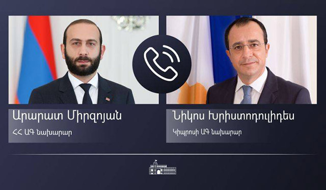 Ararat Mirzoyan briefed his counterpart on the situation resulting from the recent military operations against the sovereign territory of the Republic of Armenia by the Azerbaijani armed forces