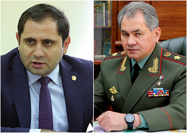 Suren Papikyan and Sergei Shoigu agreed to undertake necessary steps towards the stabilization of the situation