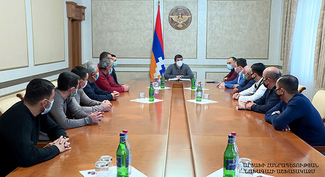 President Harutyunyan received Artsakh Football League member clubs representatives