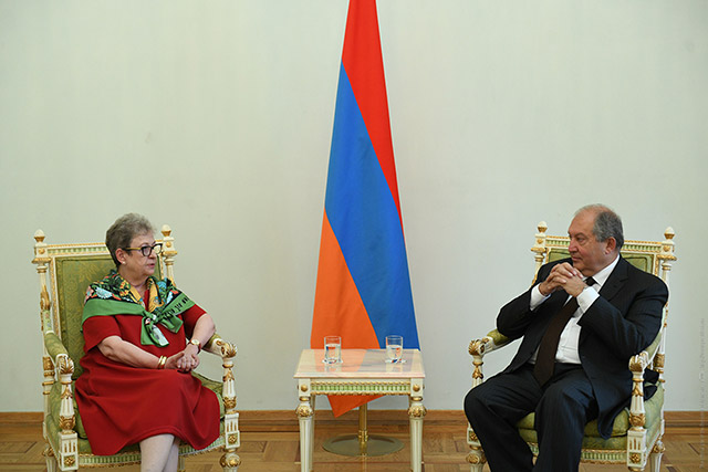 President Armen Sarkissian met with the Head of the European Union Delegation to Armenia Andrea Viktorin