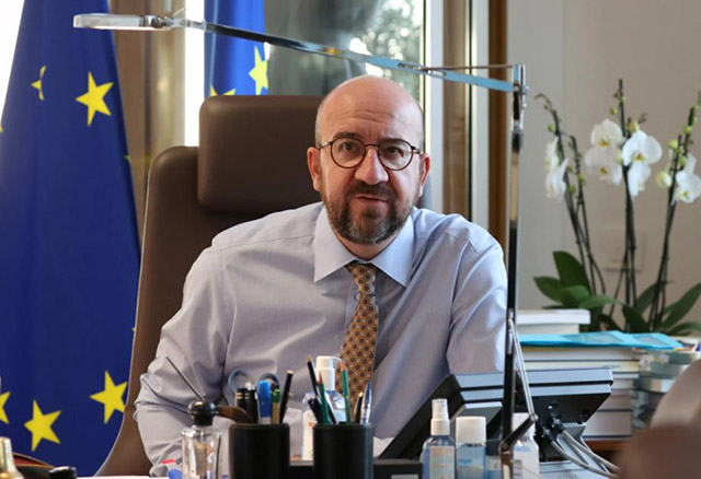 ‘Our sanctions do not prevent Russian flagged vessels from carrying grain, food or fertilisers to developing countries’ Address by President Charles Michel