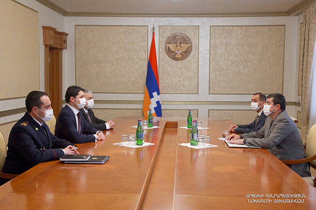Arayik Harutyunyan received Chairman of the Investigative Committee of Armenia Argishti Kyaramyan