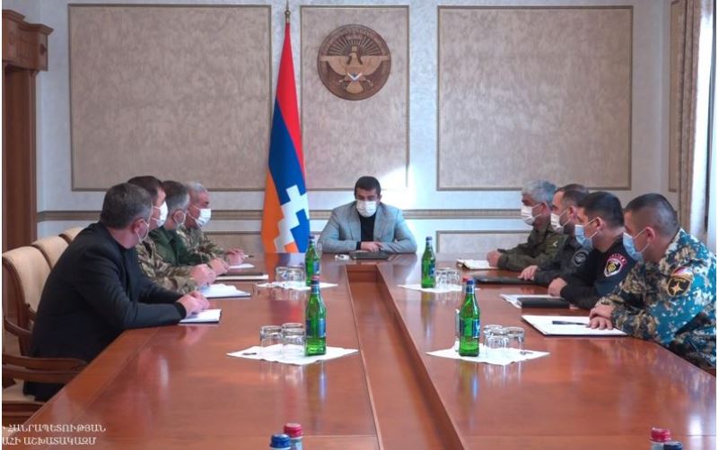 Artsakh President holds New Year’s first working consultation with law enforcement agencies’ heads