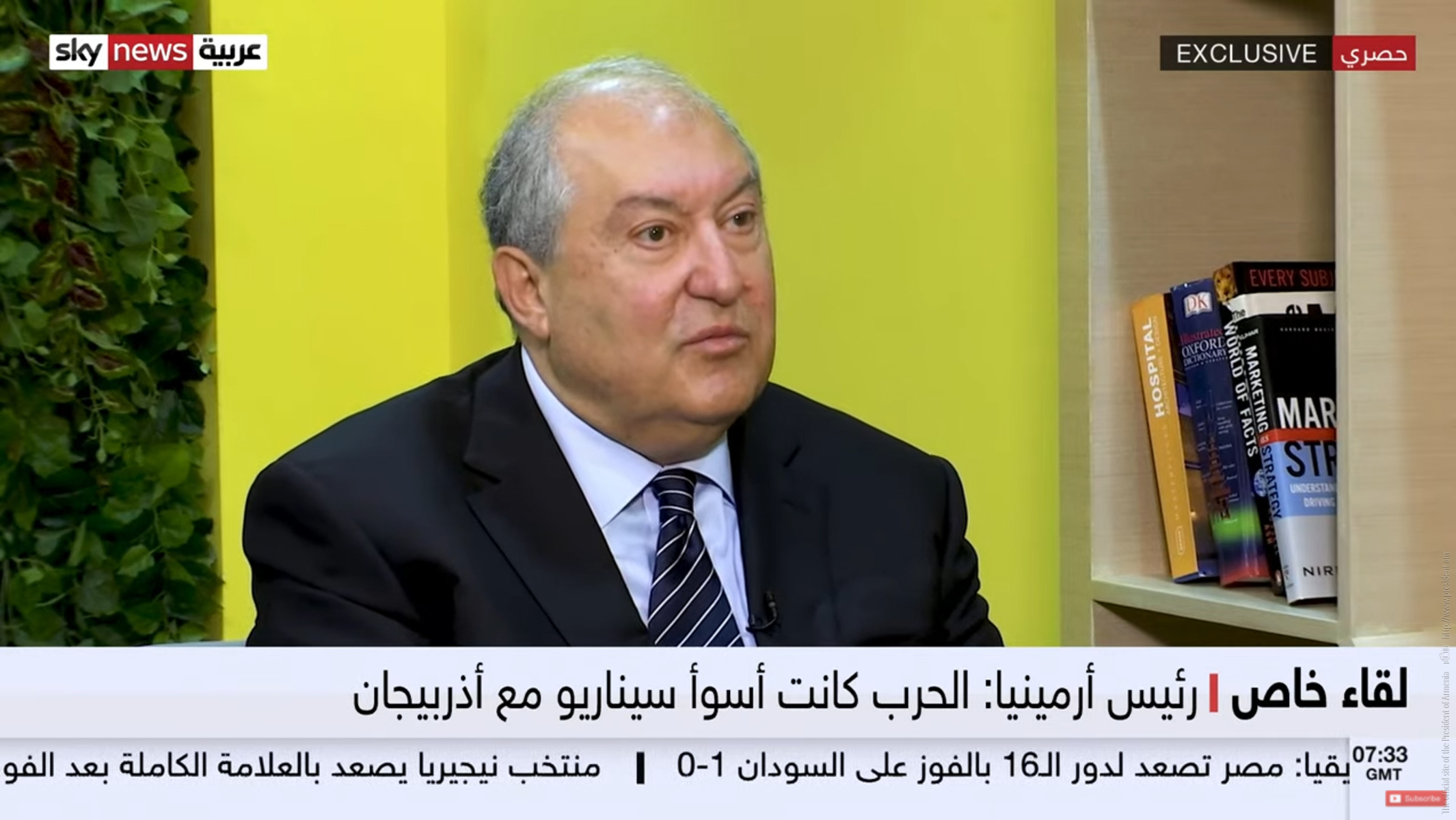Armen Sarkissian: ‘I hope that this time, Azerbaijan and Armenia will be able to establish a lasting peace through compromises’