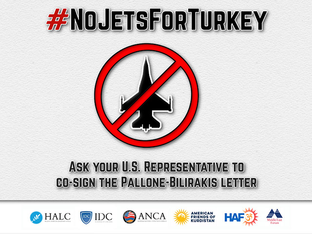 Coalition Backs Pallone-Bilirakis Campaign to Block Proposed U.S.-Turkey F-16s Deal