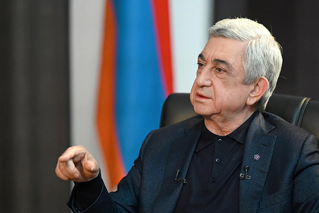 I have come on air to declare once again that Artsakh will never be part of Azerbaijan- Third President of Armenia Serzh Sargsyan