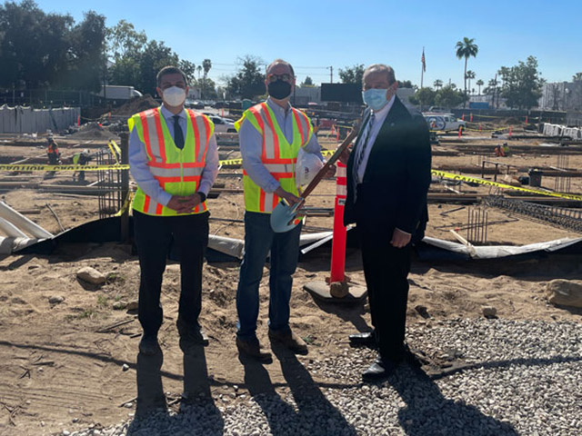 Congressman Adam Schif Visits Construction Site