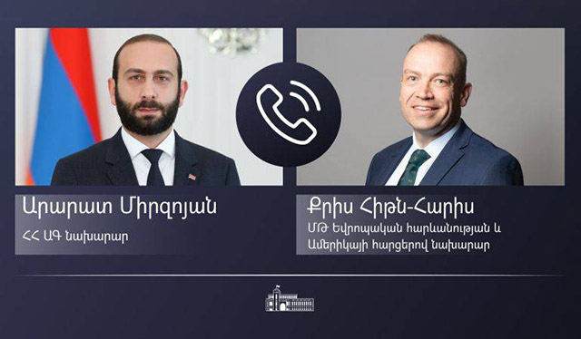 Ararat Mirzoyan and Chris Heaton-Harris discussed issues on regional stability and security