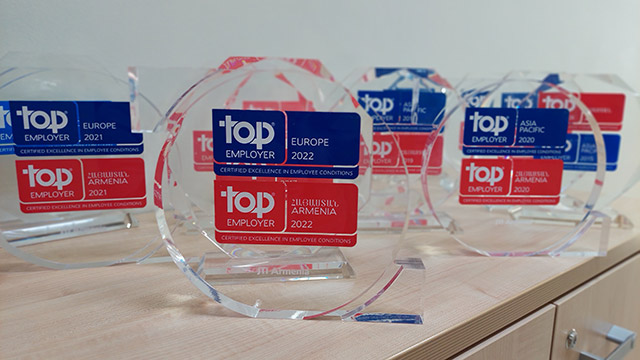 JTI Armenia is recognized as Top Employer 2022 in Armenia, Europe and Globally