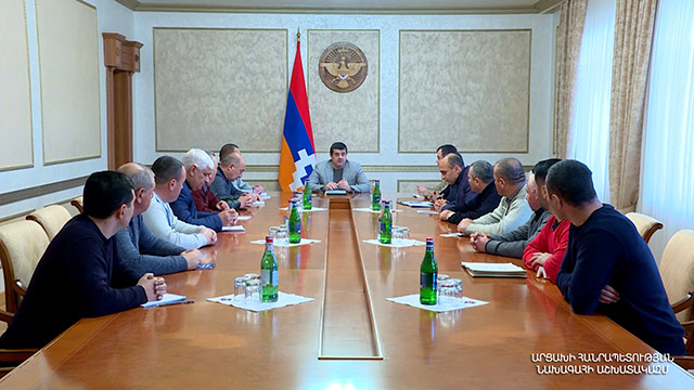 President Harutyunyan received members of the “Union of Artsakh Reserve Officers” NGO