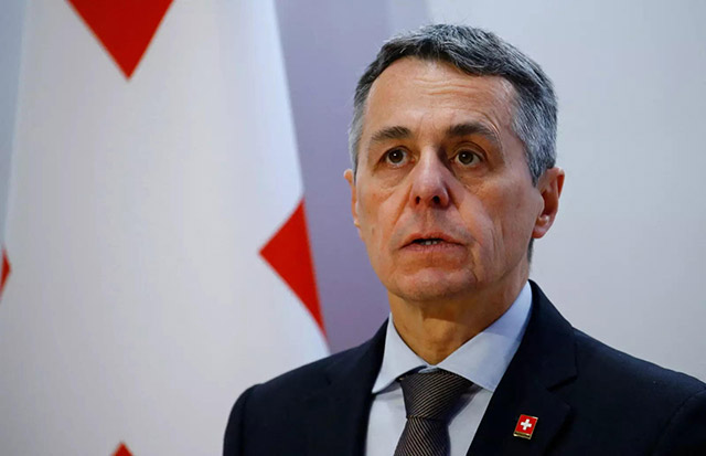 Swiss president says country ready to host talks on Ukraine