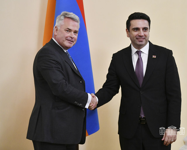 Alen Simonyan Receives Delegation Led by Head of Great Britain-Armenia Friendship Group of UK Parliament