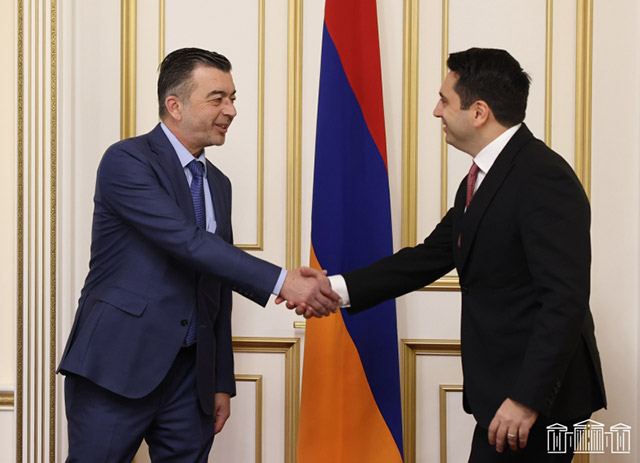 Alen Simonyan and Khaldoun Hina stressed the need for the development of the cooperation between Armenia and Jordan