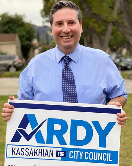 Ardashes “Ardy” Kassakhian Selected as Glendale Mayor