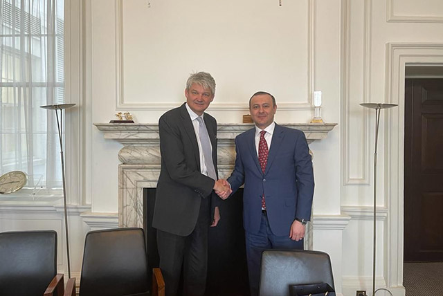 Armen Grigoryan presented to Stephen Lovegrove the security situation in the South Caucasus and the steps taken by Armenia to overcome the security challenges in the region