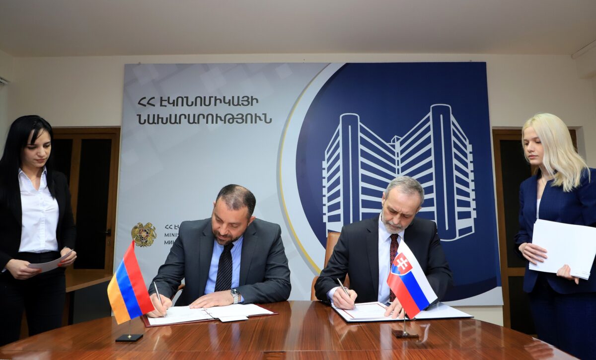 Armenia, Slovakia sign Agreement on Economic Cooperation