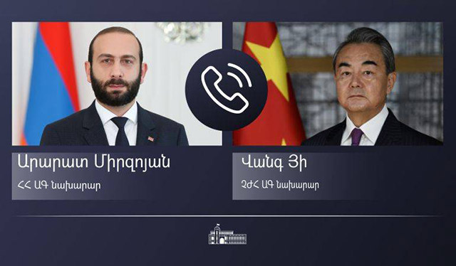Ararat Mirzoyan and Wang Yi expressed their readiness to resolutely strengthen and deepen the Armenian-Chinese relations
