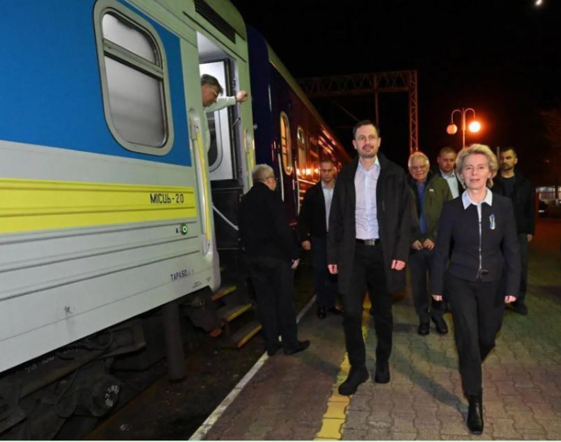 EU leaders on their way to Kyiv