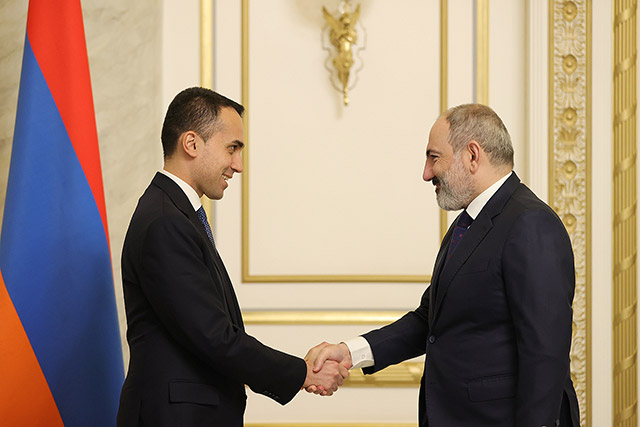 Luigi di Maio stressed his country’s interest in expanding and strengthening cooperation with Armenia