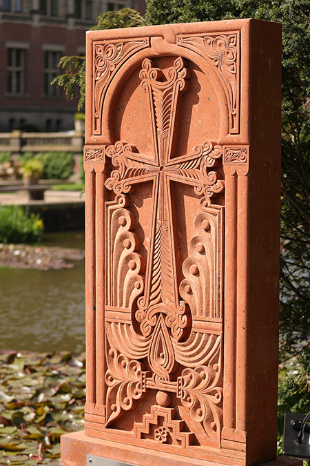 Armenian khachkar inaugurated at Peace Palace in The Hague within the framework of Pashinyan’s visit (Video, photos)