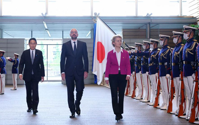 Russia is the most direct threat to the world order, von der Leyen tells EU-Japan summit