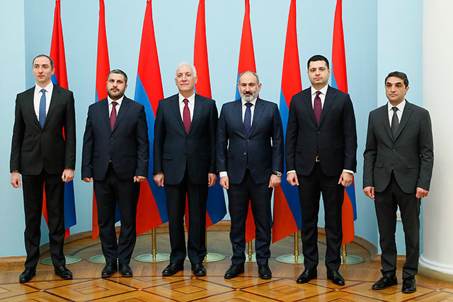 The swearing-in ceremony of the Deputy Prime Minister and several ministers of Armenia took place
